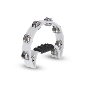 GEWA Halvmne Tamburin, hvid